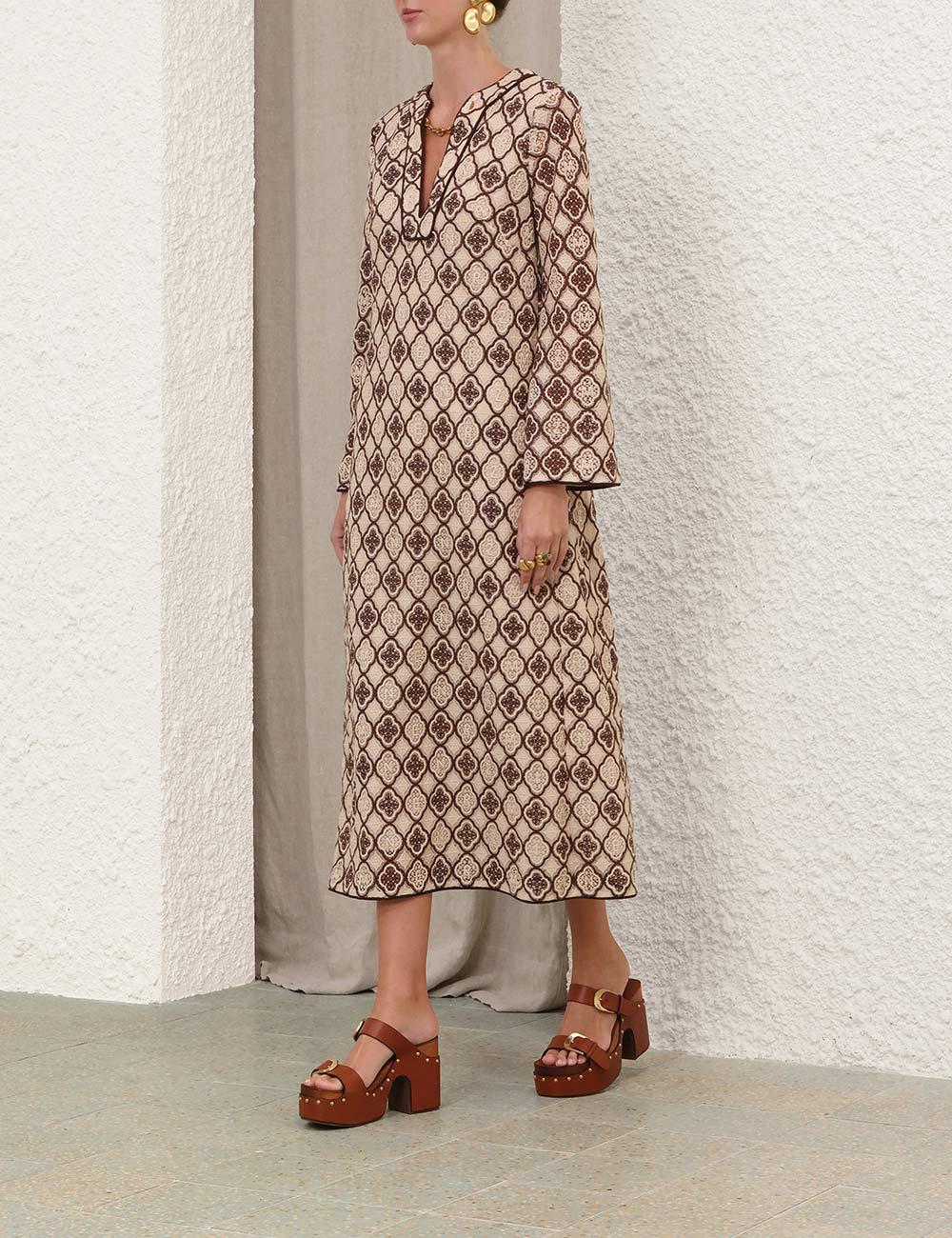 Vestido Midi Guipure Luna