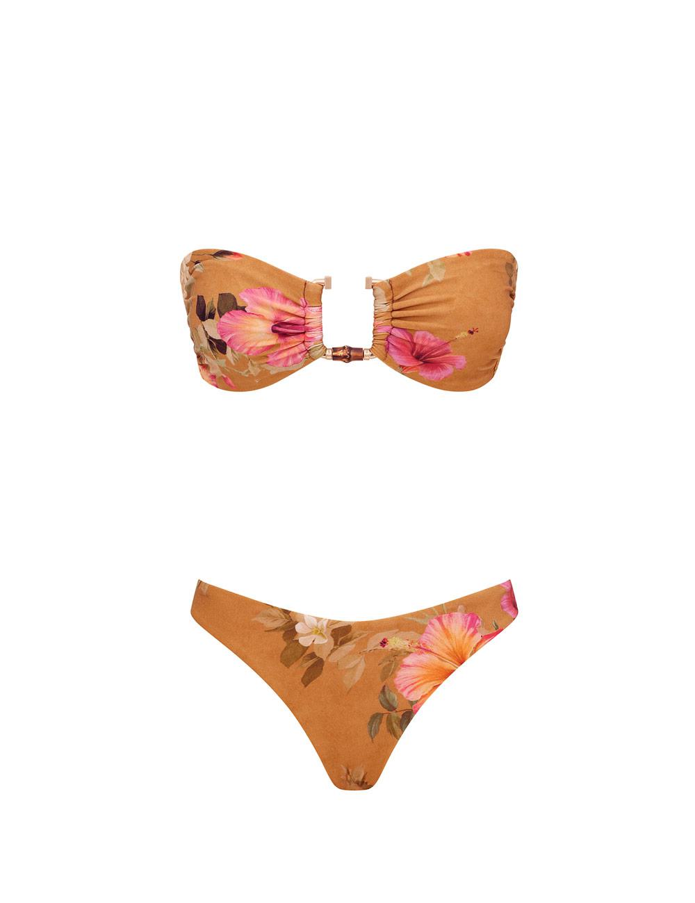 Bikini de dos piezas Mahon con detalle de bambú