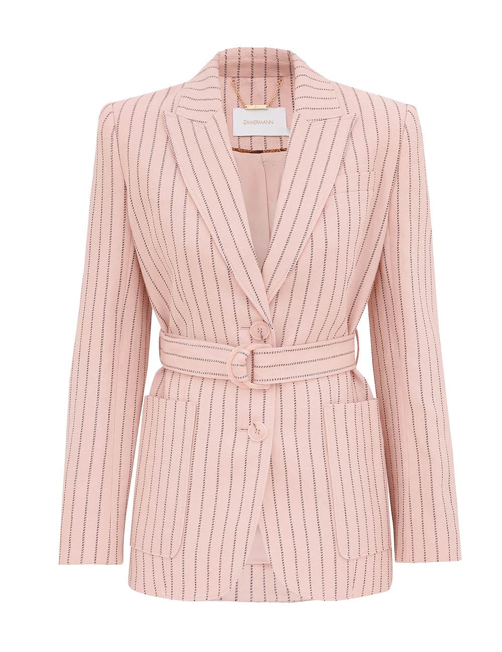 Blazer de Lino con Cinturón Alchemy
