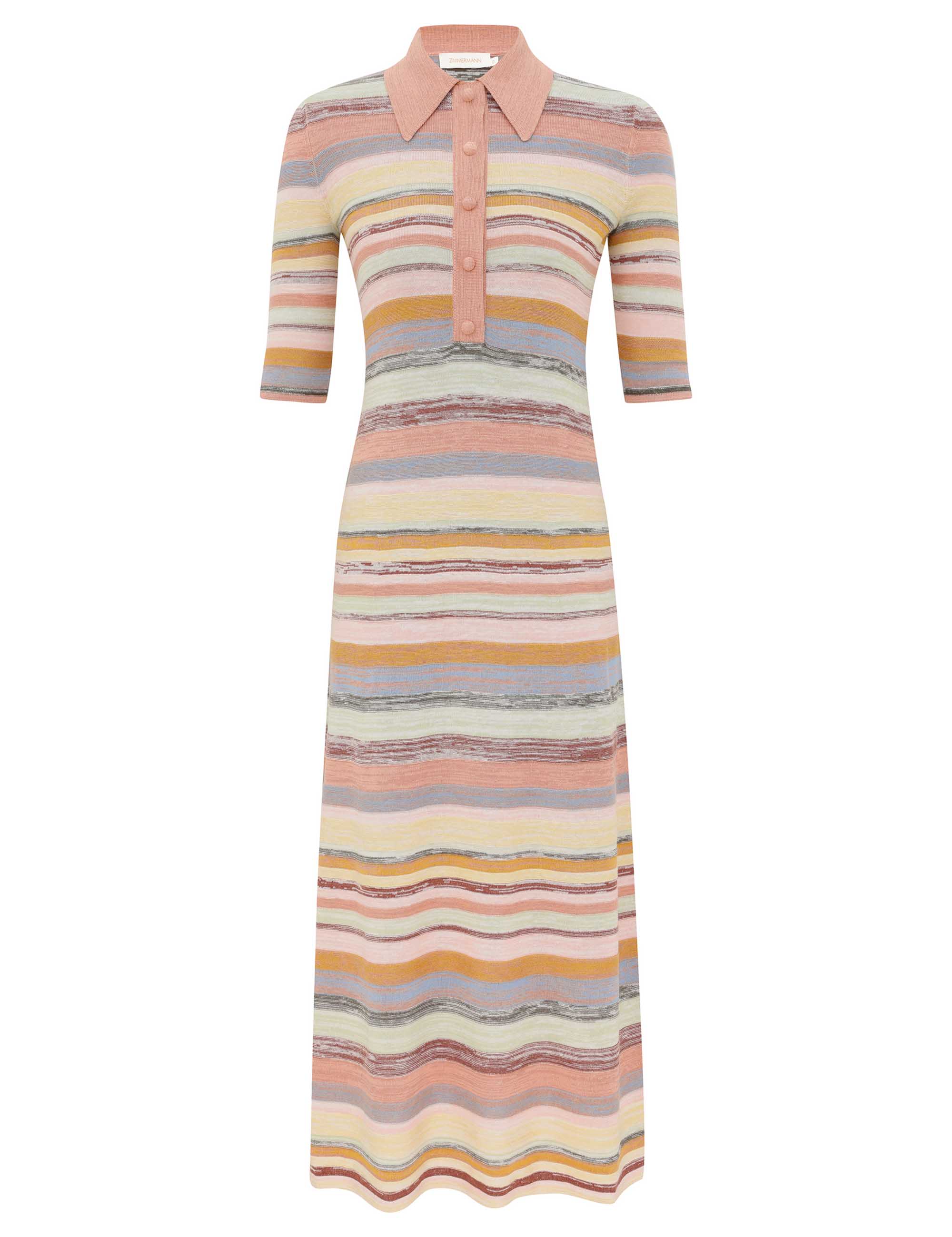 Vestido Midi Polo Luna Mouline