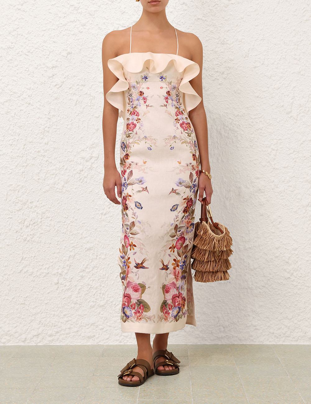 Vestido Midi con Volantes Patience
