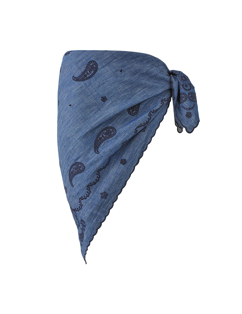 Pareo de Denim Bordado