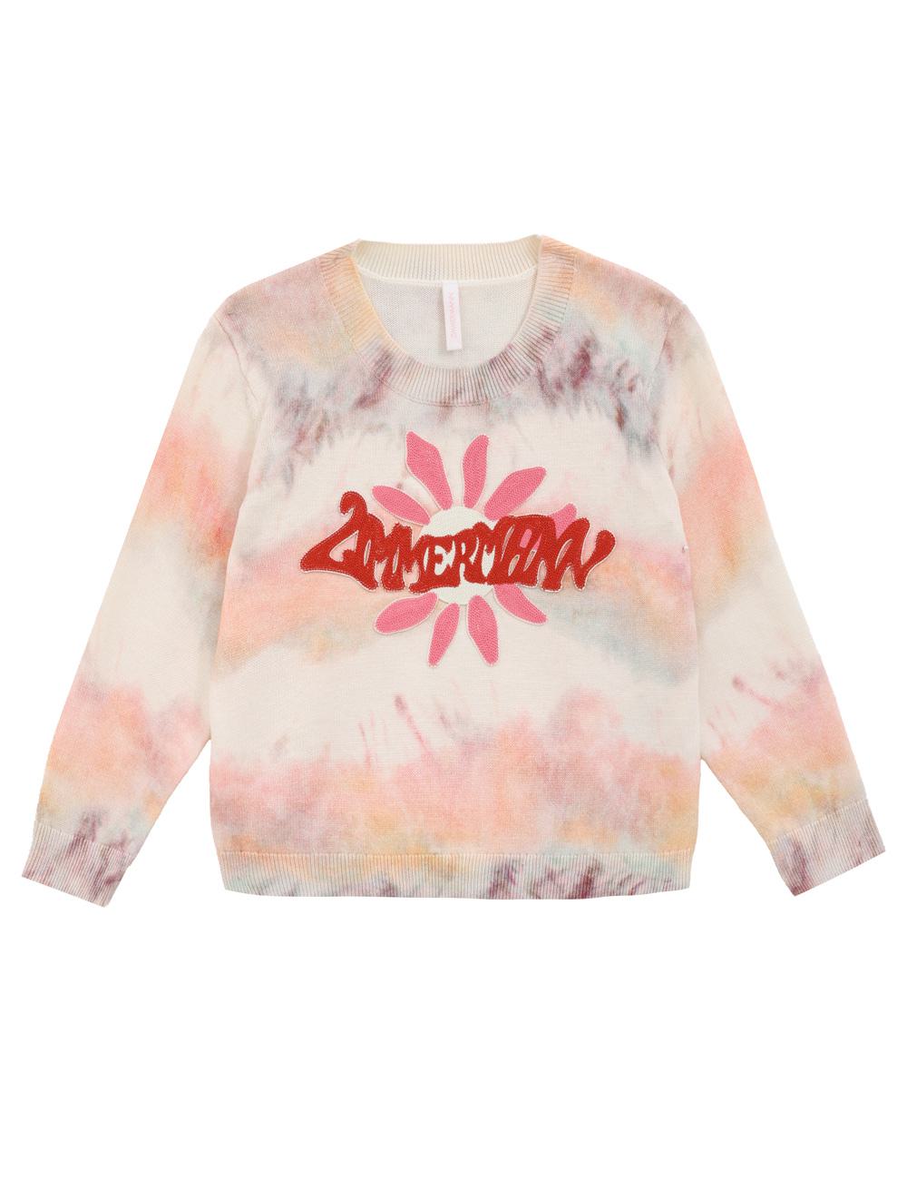 Jersey de punto con estampado tie-dye para niños Daylight