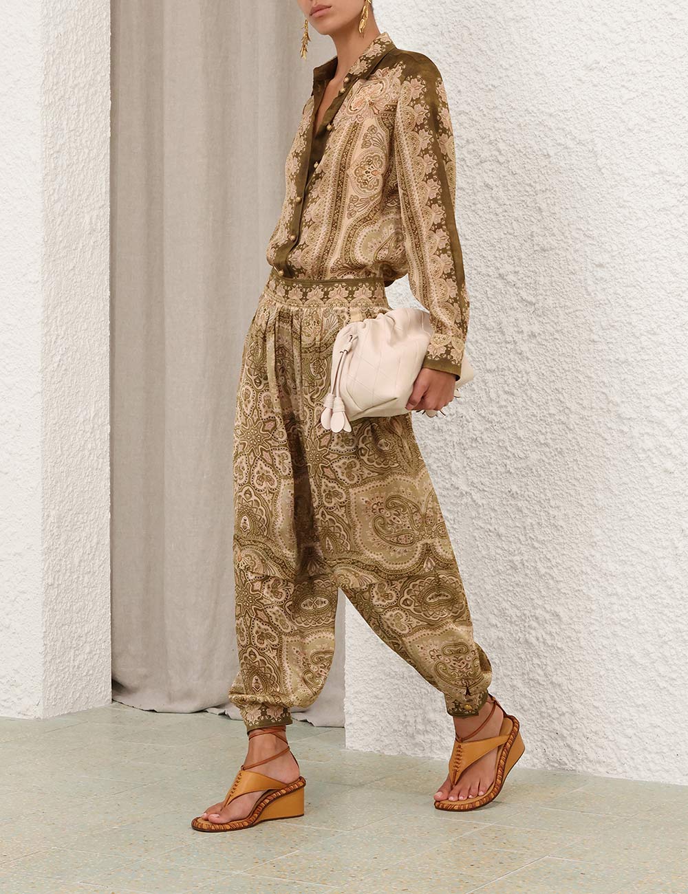 Pantalón de Harem Satinado Luna