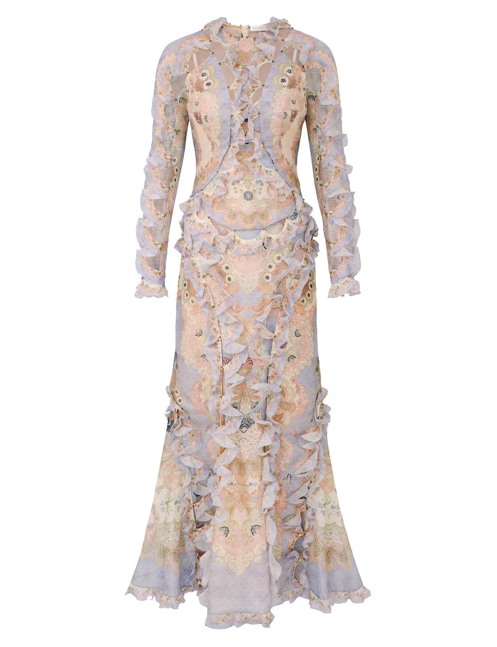 Vestido maxi Scallop Rebellion