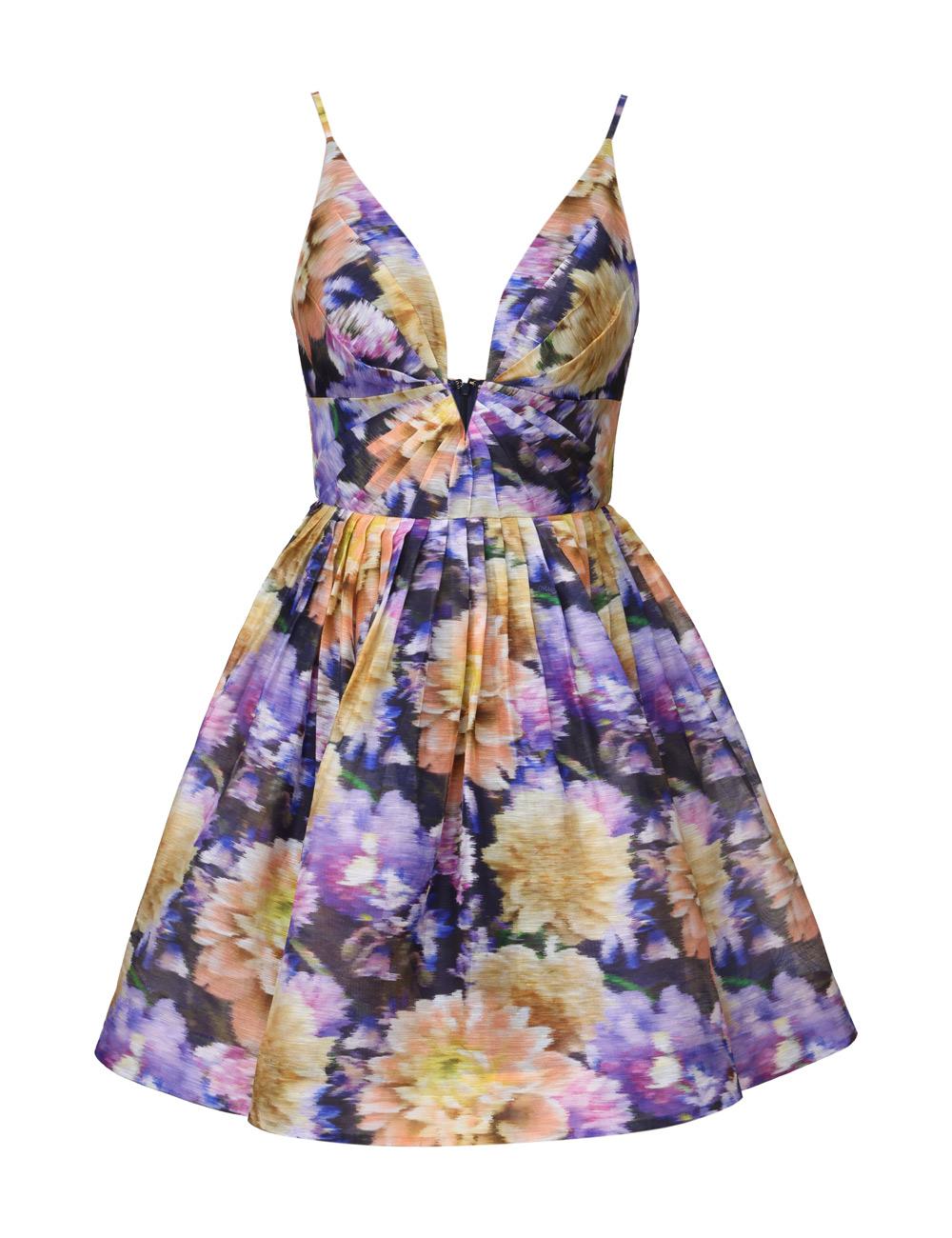 Vestido Mini Escote en V Luna