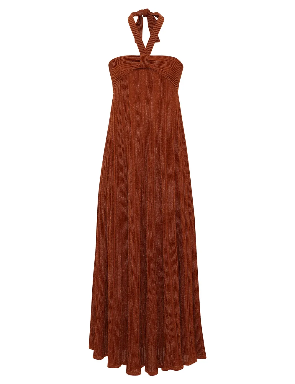 Vestido de tirantes metálico Indra