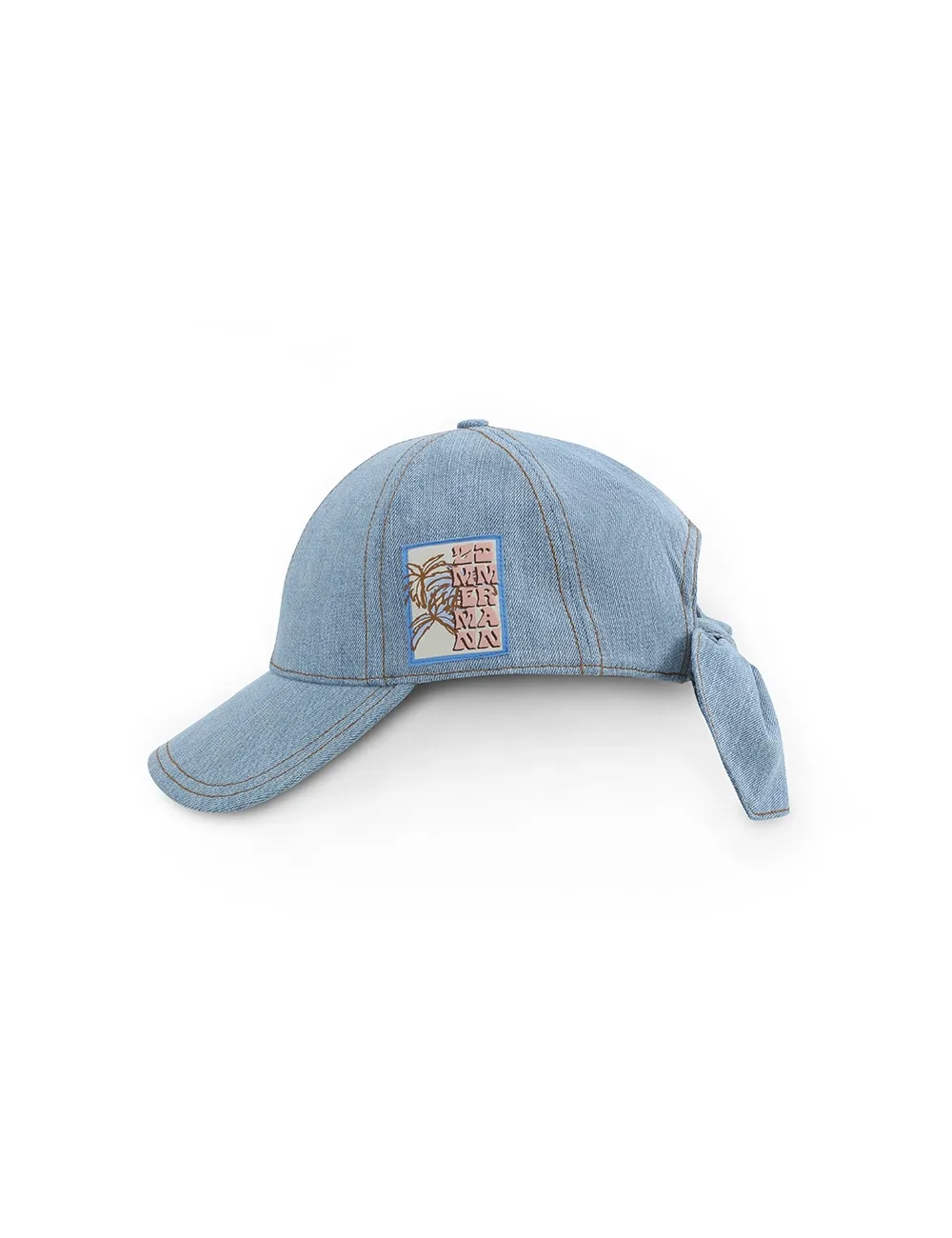 Sombrero de Denim con Cinta