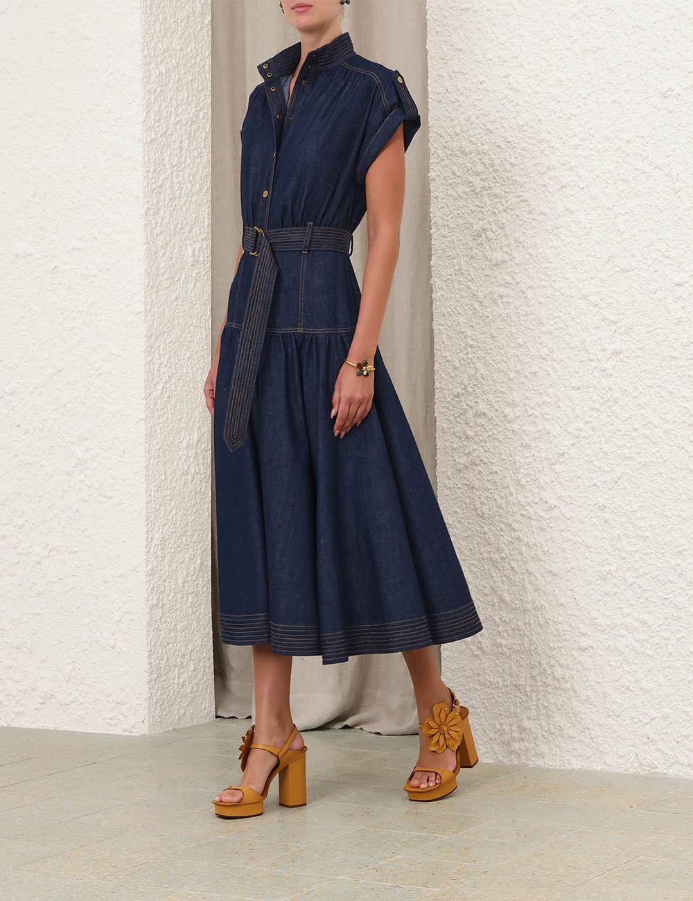 Vestido Midi de Denim