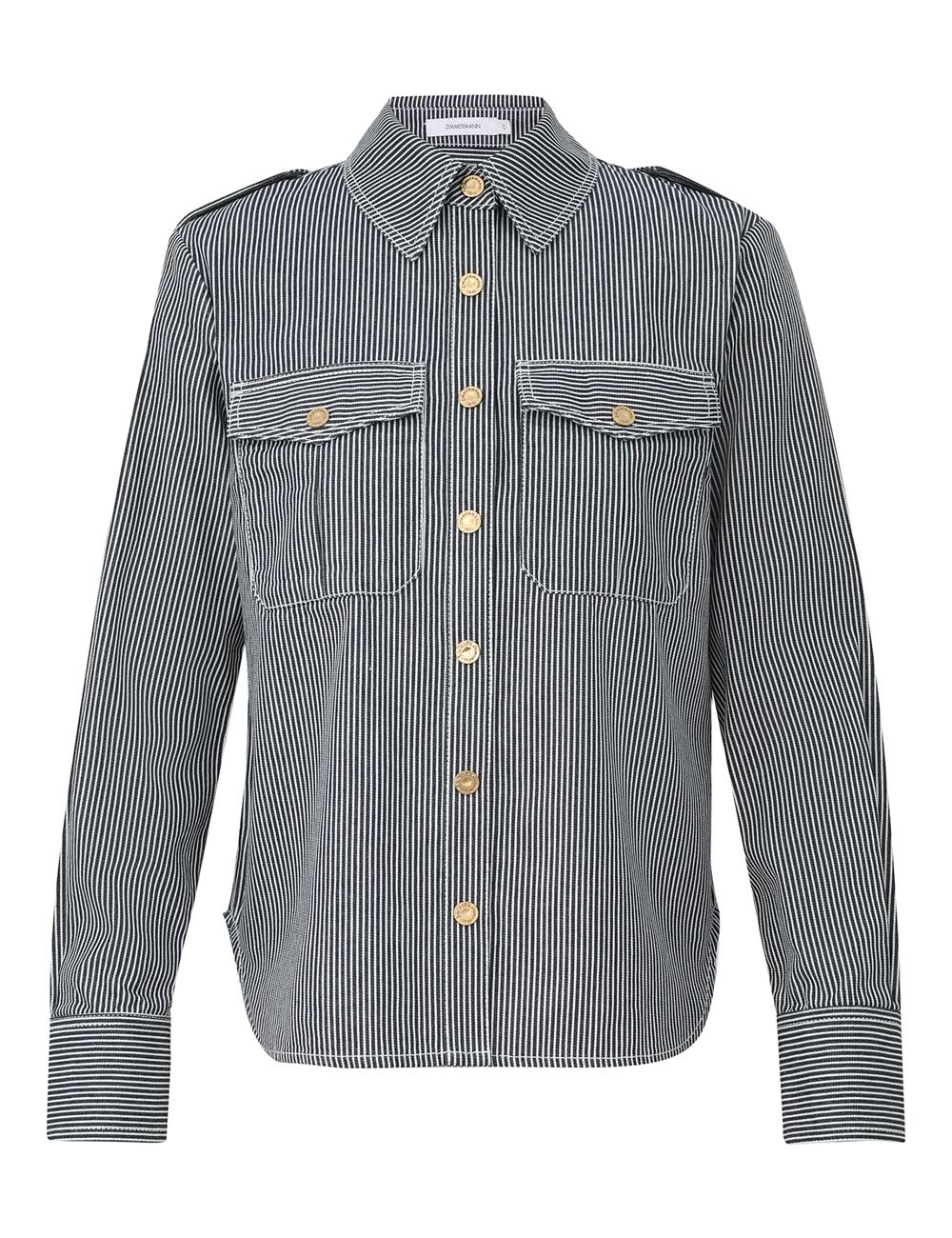 Camisa de Denim con Rayas Patience
