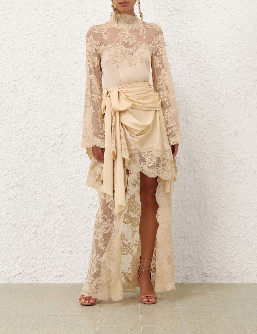 Vestido Luna Satin Drape